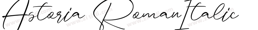 Astoria RomanItalic字体转换